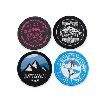 Ski fahrendes gesticktes Sport-Flecken gesponnenes Garn-Faden-Gewebe für Jacke