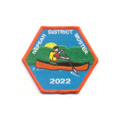 Logo Gestickt Sports Aufnäher Merrowed-Eisen an für das Wandern von kampierenden Ereignissen