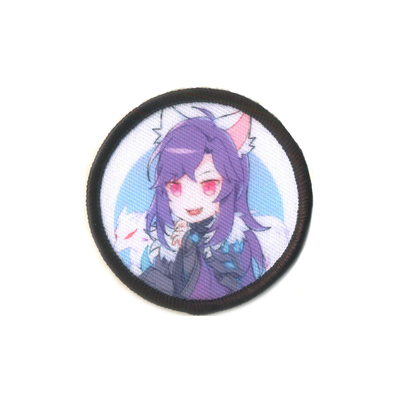 Hauch des anime-Charakter-3D bessert den Druck des Merrowed-Stickerei-Polyester-Materials aus
