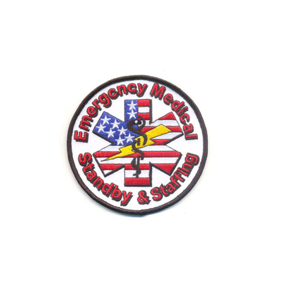 9 Farbfeuerwehr-Eisen auf Flecken, Logo Gestickt Custom UniZumm Aufnäher