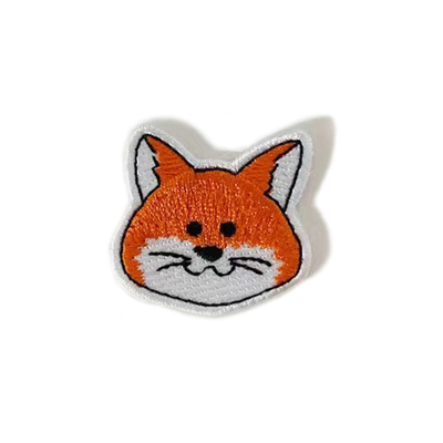 Tierlaser T-Shirt fox Logo Kleidung Gestickt Aufnäher Zum schnitt Grenze