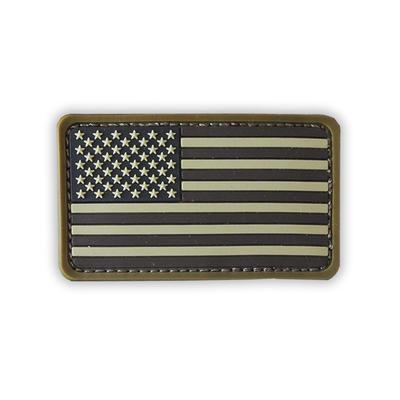 Staatsflagge PVC-Ausweis-Flecken-Silikon-Material für Armbinden-Veteranen-Tasche